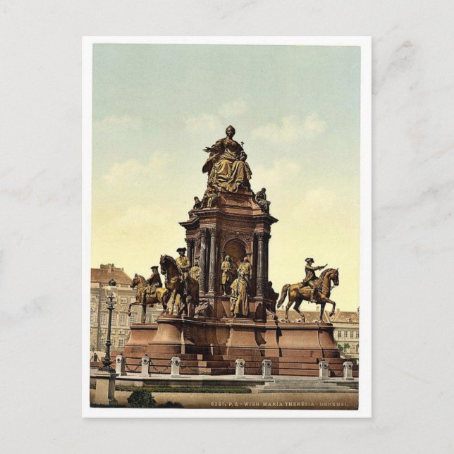 Maria Theresa Monument, Vienna, Austro-Hungary mag Postcard (Front)
