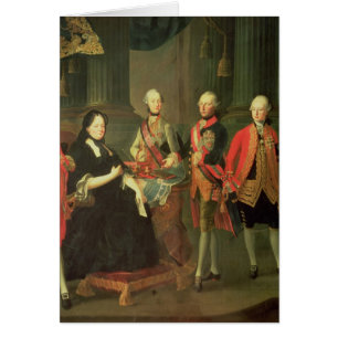 Maria Theresa of Austria with four of her