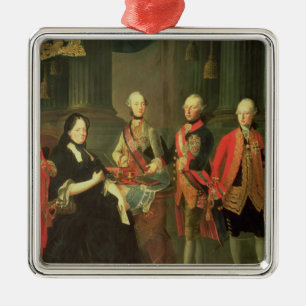 Maria Theresa of Austria with four of her Metal Ornament