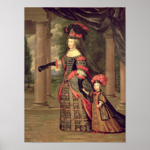 Maria Theresa  wife of Louis XIV Poster