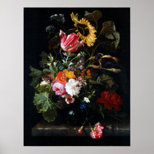 Maria van Oosterwyck Bouquet of Flowers in a Vase Poster