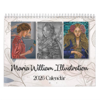 Maria William Illustration 2026 calendar