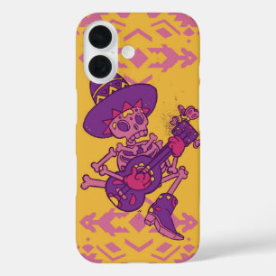 Mariachi Calavera – Día de Muertos Guitar iPhone 16 Case