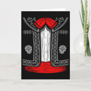 Mariachi Charro Mexican Cinco De Mayo Costume Card