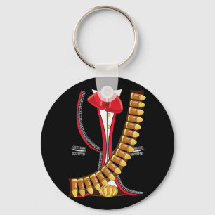 Mariachi Charro Mexican Cinco De Mayo Costume Shir Key Ring