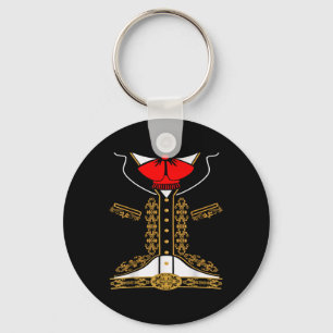 Mariachi Charro Mexican Costume For Cinco De Mayo Key Ring