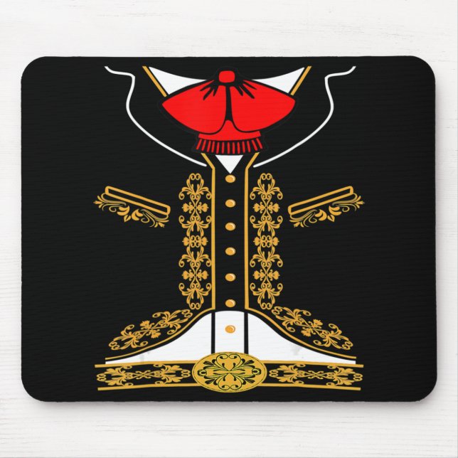 Mariachi Charro Mexican Costume For Cinco De Mayo  Mouse Pad (Front)
