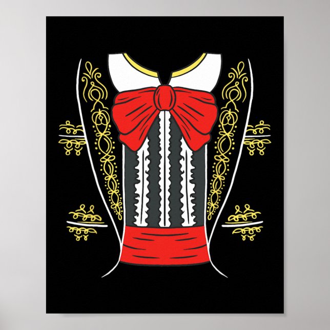 Mariachi Charro Mexican Costume For Cinco De Mayo  Poster (Front)