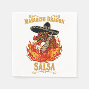 Mariachi Dragon Salsa Napkin