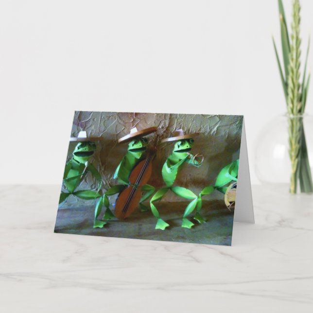 MARIACHI FROG GROUP BIRTHDAY CARD (Front)