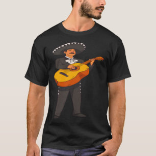 Mariachi Guitarron Player Mexican Party Charro Lat T-Shirt