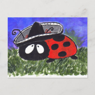 Mariachi Ladybug Postcard