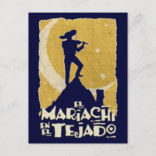 Mariachi on the Roof Postcard