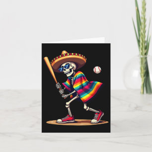 Mariachi Skeleton Baseball Cinco De Mayo Mexican S Card