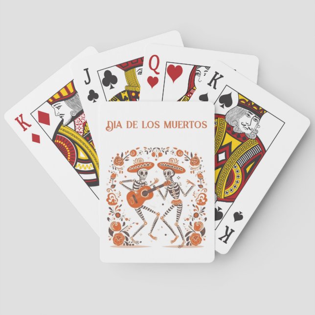 Mariachi Spirits, custom Playing Cards (Back)