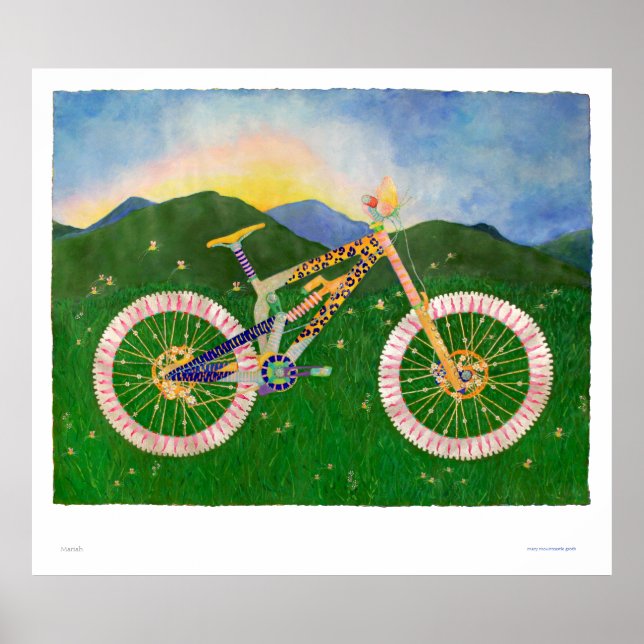 Mariah Mountain Bike Print (Front)