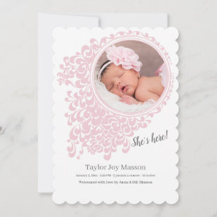 Mariah Photo Birth Announcement