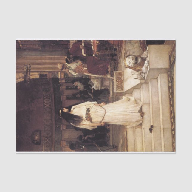 Mariamne Leaving the Judgement Seat of Herod Tissue Paper (Front)