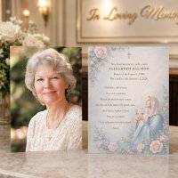 Marian Catholic Funeral Photo Prayer Memorial