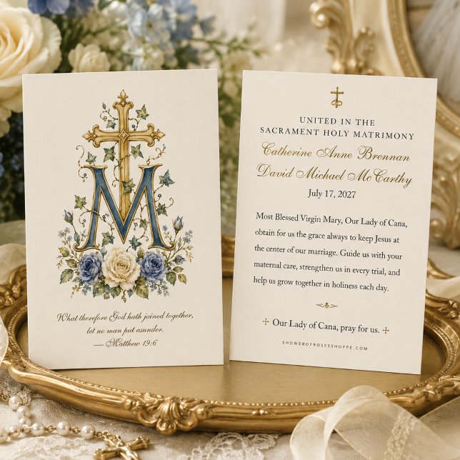 Marian Catholic Wedding Prayer Keepsake (Creator Uploaded)