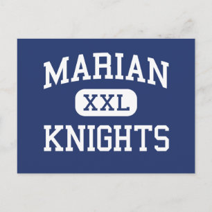 Marian - Knights - High School - Mishawaka Indiana Postcard