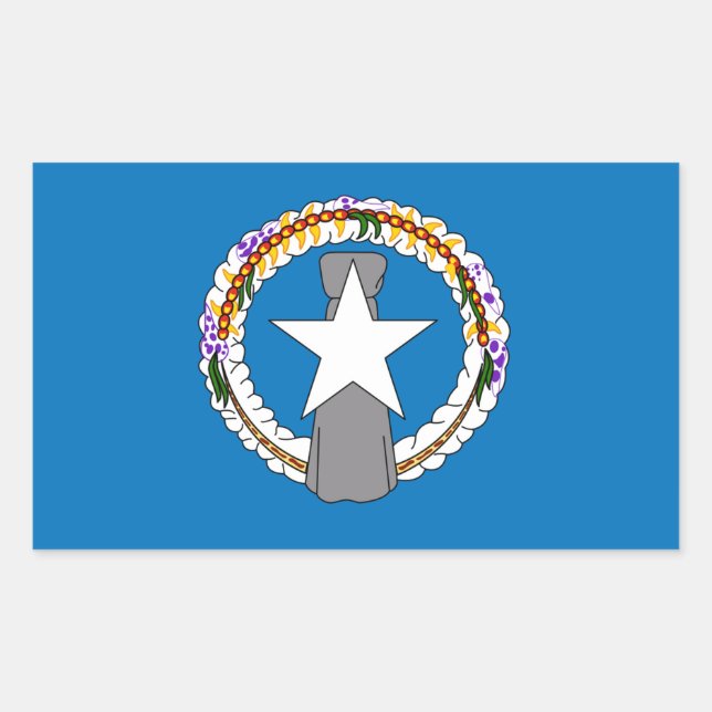 Mariana Islands Flag Rectangular Sticker (Front)