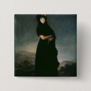 Mariana Waldstein Marquesa of Santa Cruz 15 Cm Square Badge