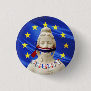 marianne frexit 3 cm round badge