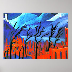 Marianne von Werefkin - Rote Stadt Poster