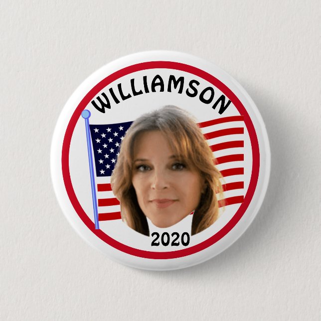 Marianne Williamson 2020 6 Cm Round Badge (Front)