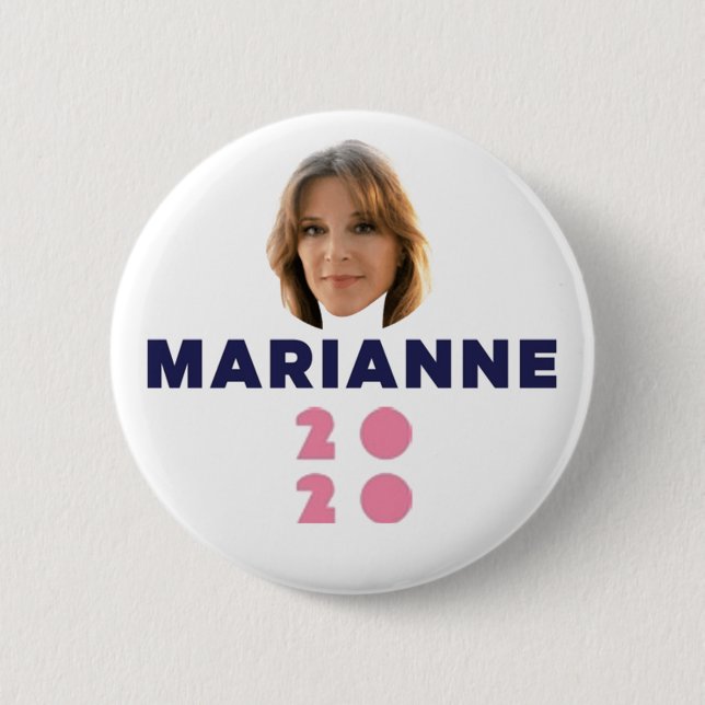 Marianne Williamson 2020 6 Cm Round Badge (Front)