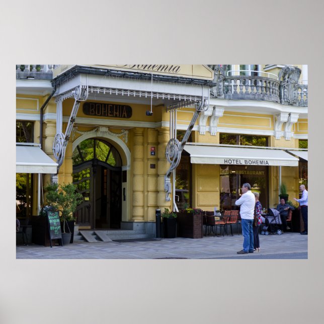 Mariánské Lázně, Czech Republic - Elegant Hotel Poster (Front)