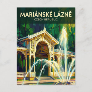 Mariánské Lázně Czech Republic Postcard
