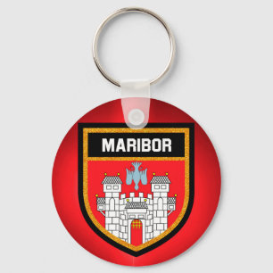 Maribor Flag Key Ring
