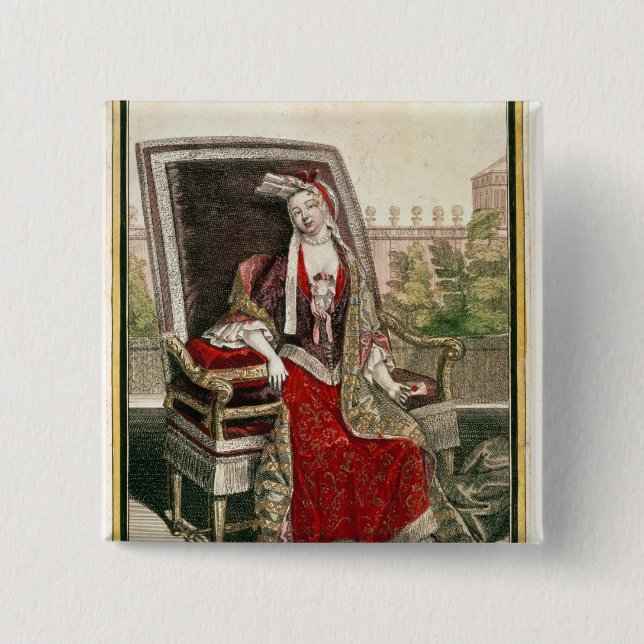 Marie-Anne Mancini  Duchess of Bouillon 15 Cm Square Badge (Front)