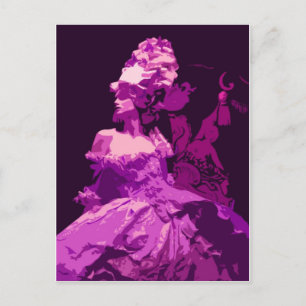 Marie Antionette -purple Postcard