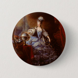 Marie Antoinett of Austria by Jean Baptiste Dagoty 6 Cm Round Badge