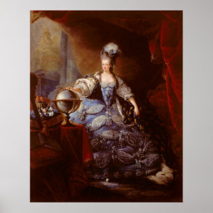 Marie Antoinett of Austria by Jean Baptiste Dagoty Poster