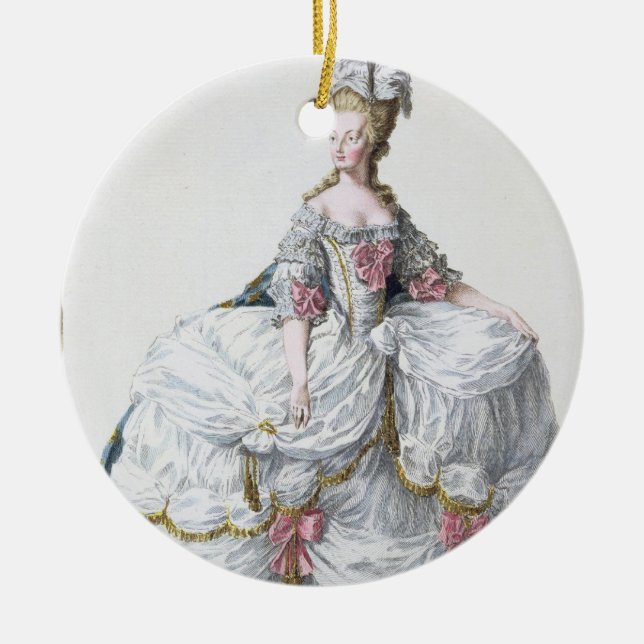 Marie Antoinette (1752-93) from 'Receuil des Estam Ceramic Tree Decoration (Front)
