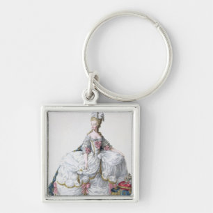 Marie Antoinette (1752-93) from 'Receuil des Estam Key Ring