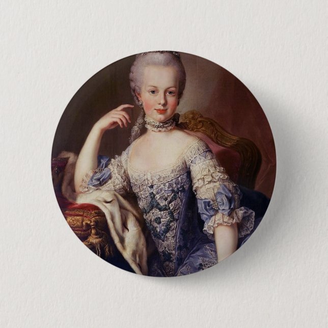 Marie Antoinette 6 Cm Round Badge (Front)