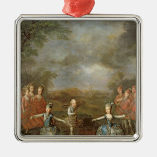 Marie Antoinette and her sisters Metal Tree Decoration