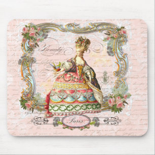 Marie Antoinette and Pink Paris Mouse Pad