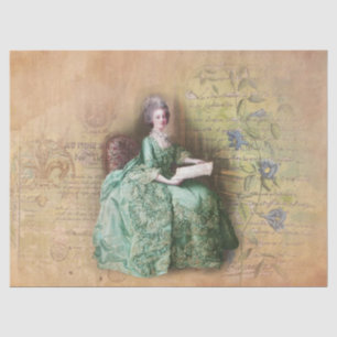 Marie Antoinette at Desk Tissue Paper