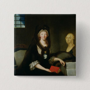 Marie-Antoinette  at the Conciergerie 15 Cm Square Badge