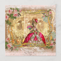 Marie Antoinette at Versailles in Pink