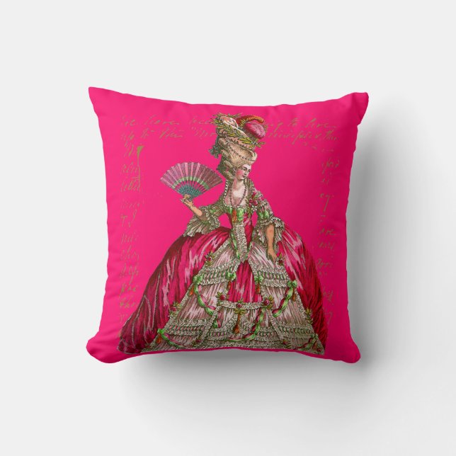 Marie Antoinette at Versailles Tea Party Cushion (Front)