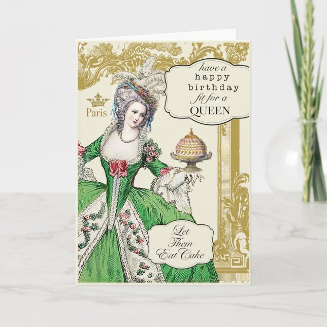 Marie Antoinette birthday Card (Front)
