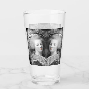 Marie Antoinette black and white collage  Glass