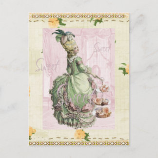 marie antoinette blank postcard